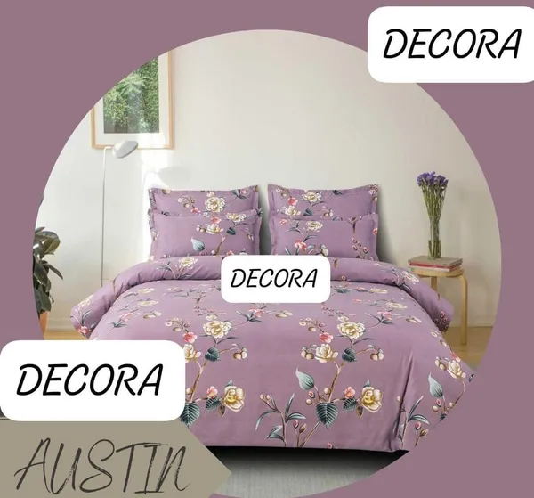 Purple_Floral_Print_Bedding_Set
