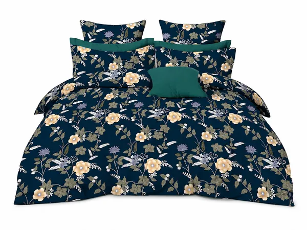Floral_Print_Bed_Sheet_Set_With_Pillow_Covers