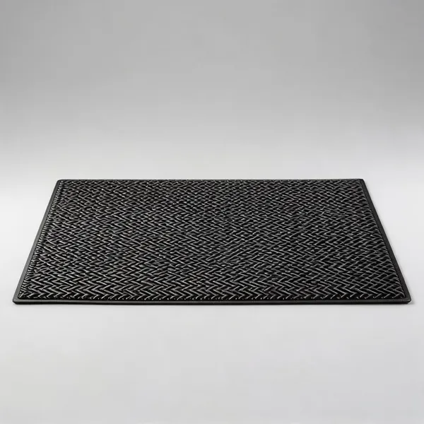 Black_Woven_Pattern_Doormat