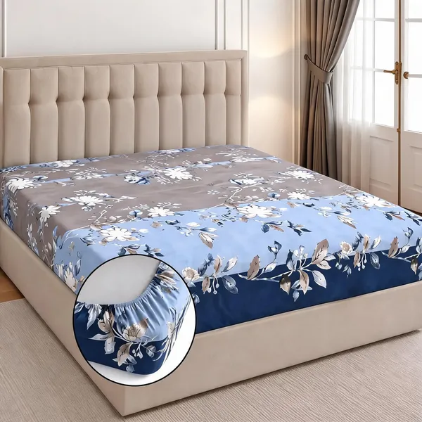 Floral_Print_Fitted_Bed_Sheet_Set