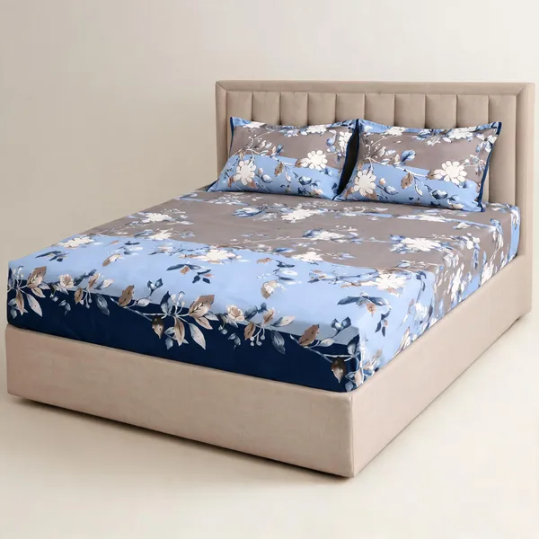 Floral_Print_Fitted_Bed_Sheet_Set