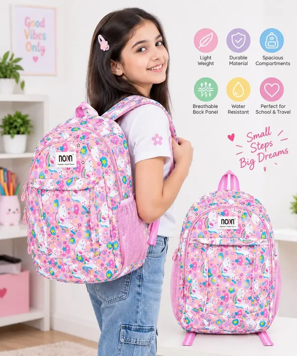 Girls_Unicorn_Print_School_Backpack
