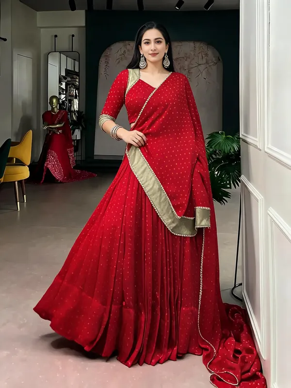 Red_Satin_Chiffon_Embellished_Lehenga_Choli_Set_For_Women