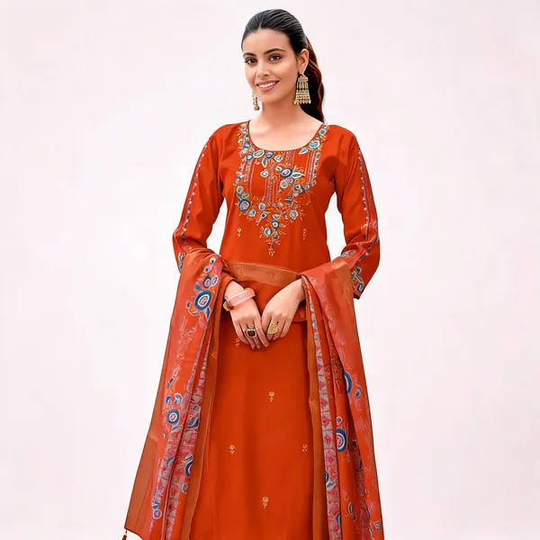 Orange_Viscose_Straight_Embroidered_Kurta_Suit_Set_For_Women