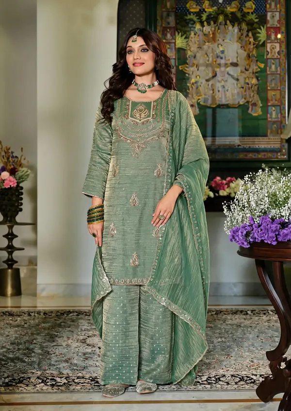 Sage_Green_Crush_Tissue_Silk_Embroidered_Straight_Suit_Set_For_Women