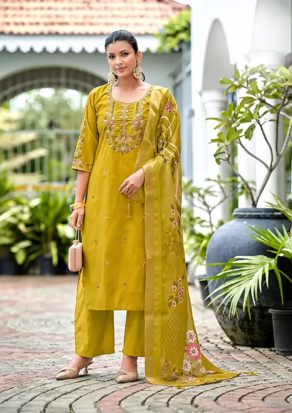 Mustard_Yellow_Viscose_Straight_Embroidered_Kurta_Suit_Set_For_Women