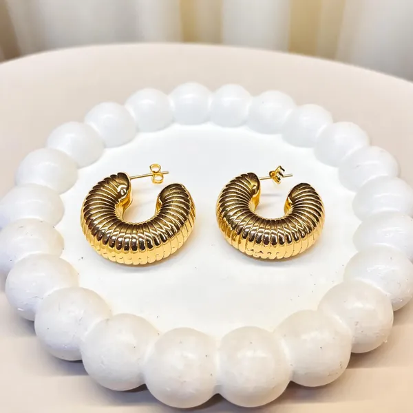 18k_Gold_plated_Stainless_Steel_Textured_Hoop_Earrings_for_Women