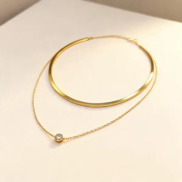 18k_gold_plated_Layered_Necklace_for_Women