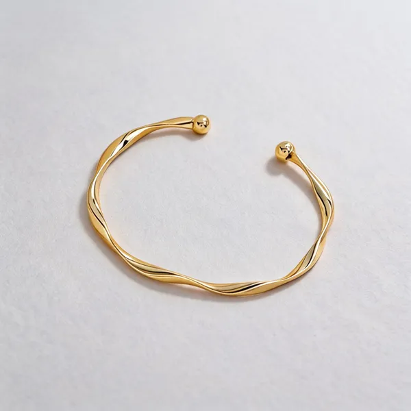 18k_Gold_plated_Twisted_Open_Cuff_Bracelet_for_Women