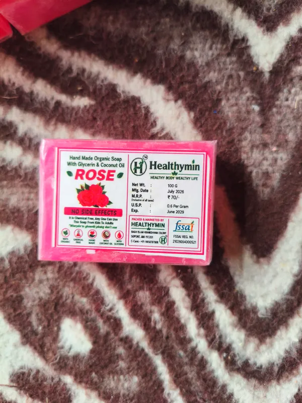 Healthymim_Rose_Glycerin_Coconut_Oil_Handmade_Soap