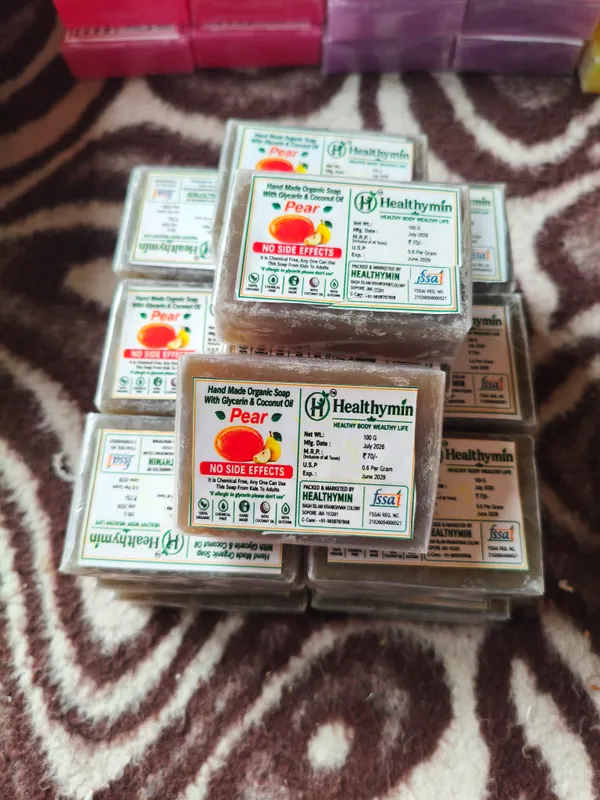 Healthymin_Pear_Handmade_Organic_Soap