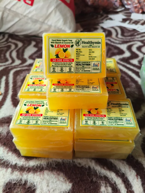 Healthymiin_Lemon_Glycerin_Organic_Soap