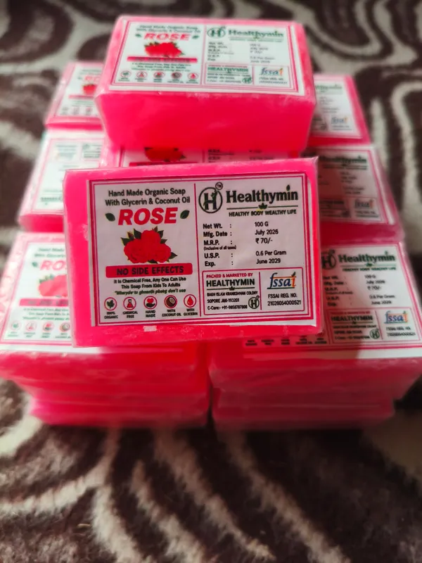 Healthymim_Rose_Glycerin_Coconut_Oil_Handmade_Soap