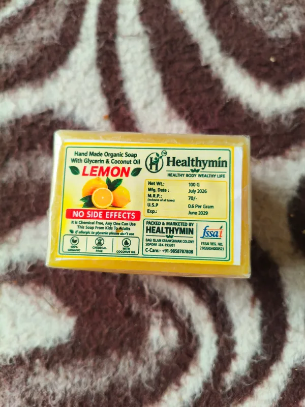 Healthymiin_Lemon_Glycerin_Organic_Soap