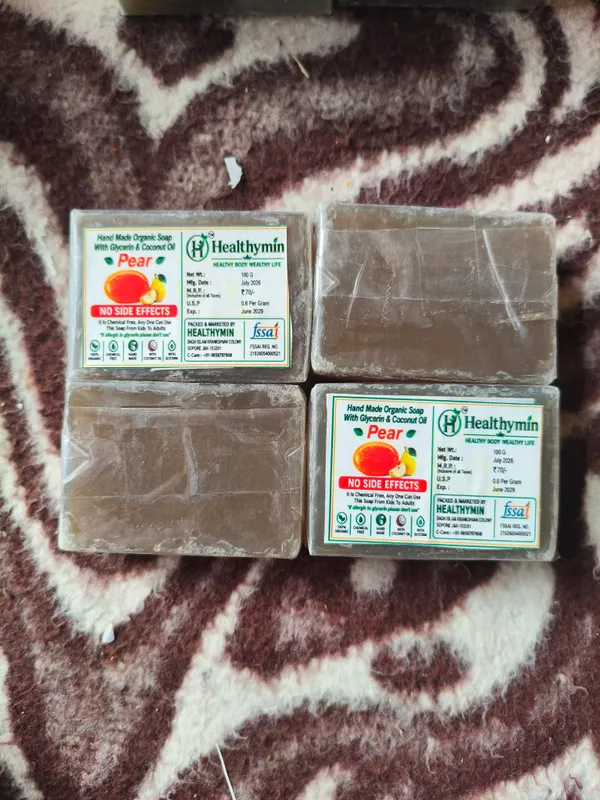 Healthymin_Pear_Handmade_Organic_Soap