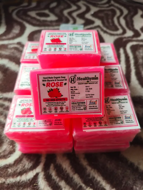 Healthymim_Rose_Glycerin_Coconut_Oil_Handmade_Soap
