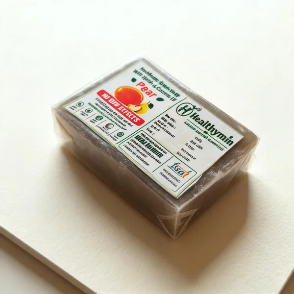 Healthymin_Pear_Glycerin_Coconut_Oil_Handmade_Soap