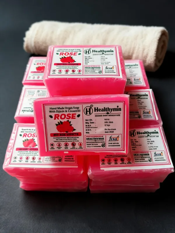Healthymin_Rose_Glycerin_Coconut_Oil_Handmade_Soap