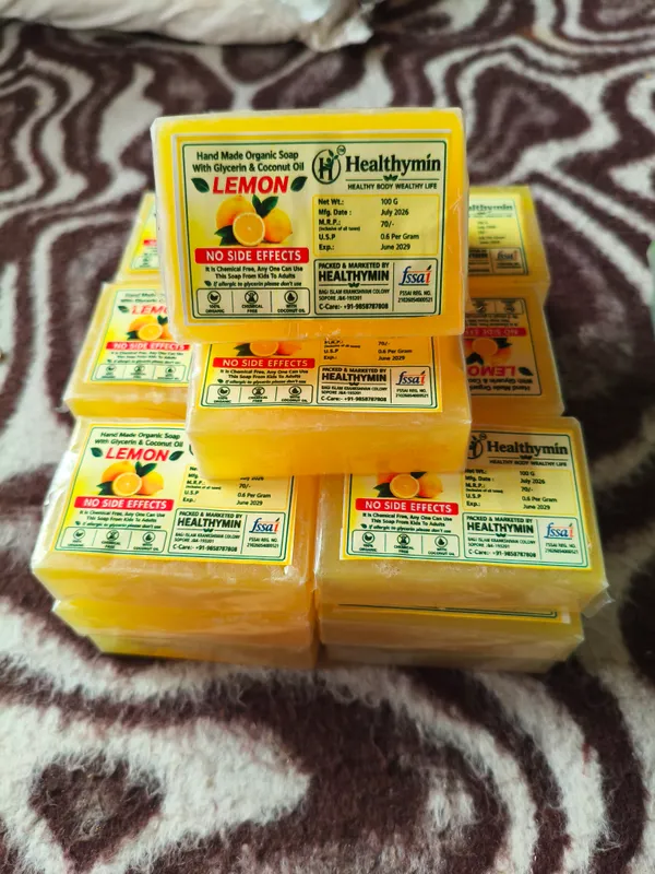 Healthymiin_Lemon_Glycerin_Organic_Soap