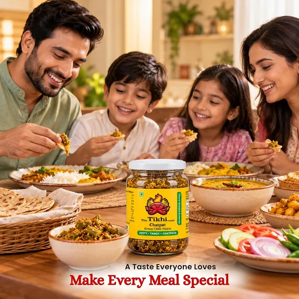 The_Tikhi_Hari_Mirch_Achar_Spicy_Tangy_Green_Chilli_Pickle_500G