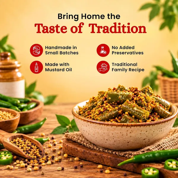 The_Tikhi_Hari_Mirch_Achar_Spicy_Tangy_Green_Chilli_Pickle_500G