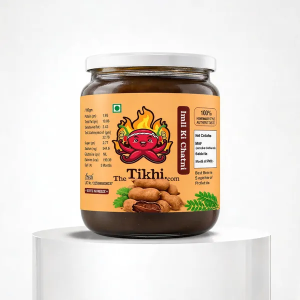 The_Tikhi_Aaloo_Ka_Achar_Spicy_Potato_Pickle_In_Mustard_Oil_500G_And_Imli_Chutney_Sweet_Tangy_Tamarind_Chutney_500G