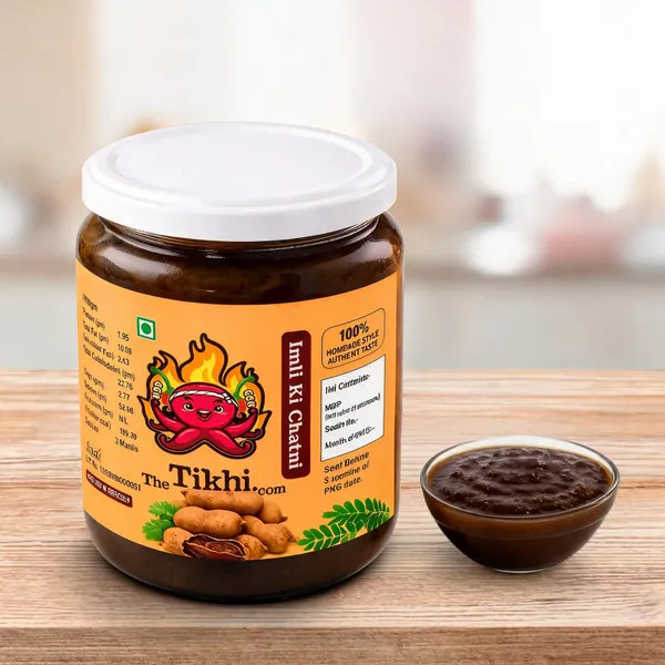 The_Tikhi_Aaloo_Ka_Achar_Spicy_Potato_Pickle_In_Mustard_Oil_500G_And_Imli_Chutney_Sweet_Tangy_Tamarind_Chutney_500G