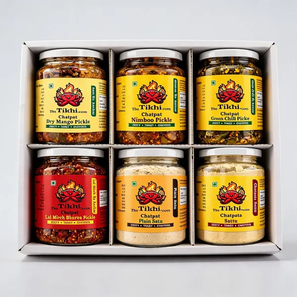 The_Tikhi_Homemade_Indian_Pickle_Chutney_Combo_6_Varieties_No_Preservatives