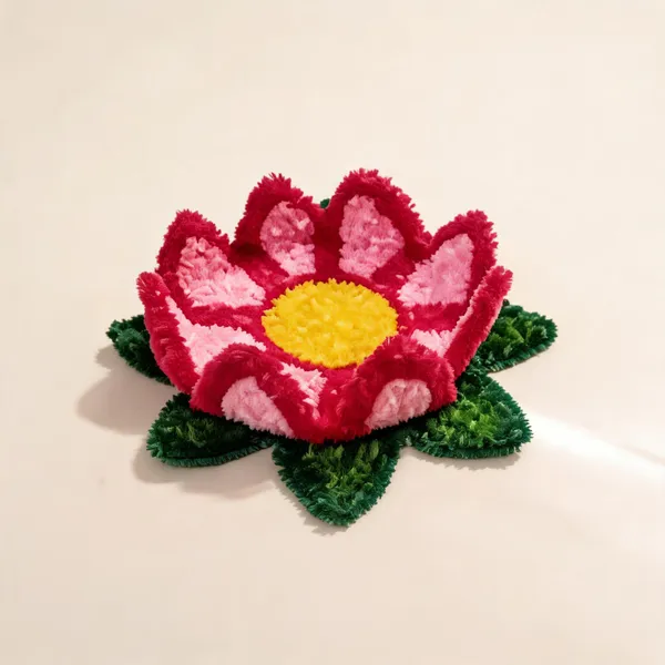 Multicolor_Lotus_Aasan_Rangoli_Mat