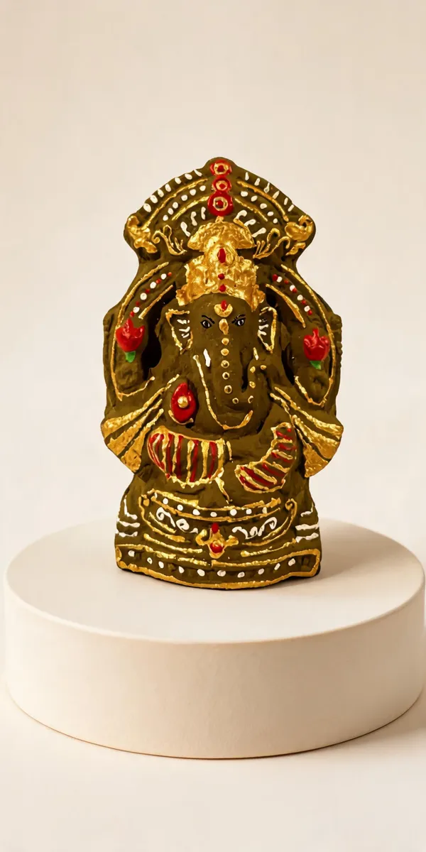 Cow_Dung_Handcrafted_Ganesh_Idol_Eco-Friendly