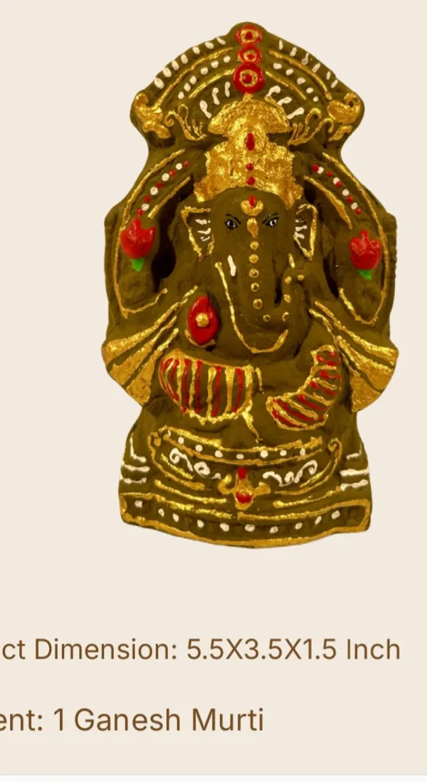 Cow_Dung_Handcrafted_Ganesh_Idol_Eco-Friendly