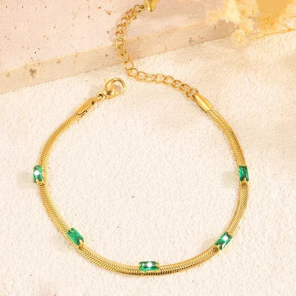 Snake_Chain_Emerald_Bracelet