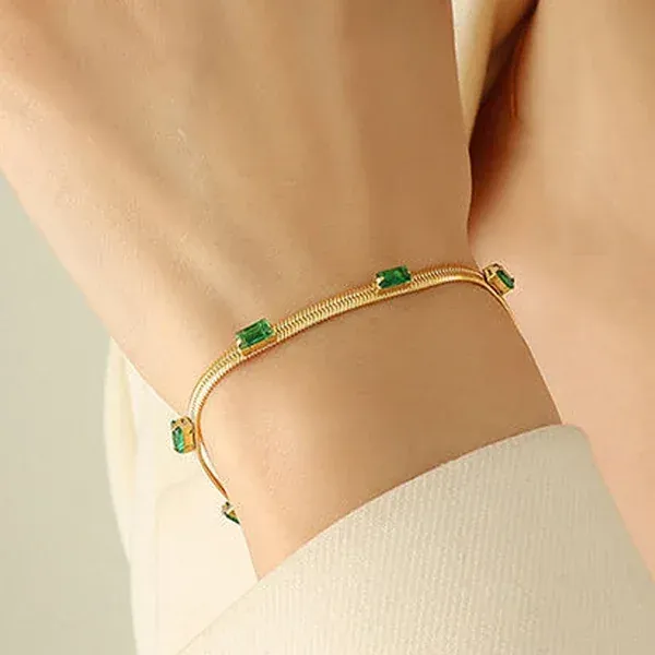Snake_Chain_Emerald_Bracelet