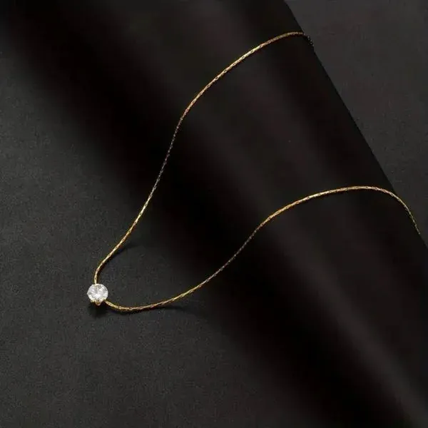 White_Stone_Solitaire_Necklace
