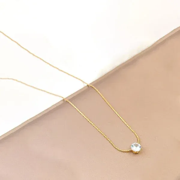 White_Stone_Solitaire_Necklace