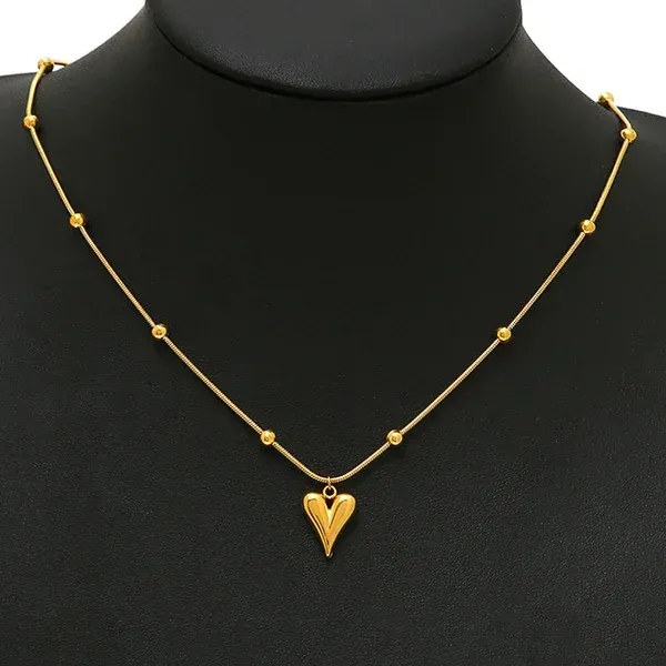Heart_Ball_Chain_Pendant_Necklace