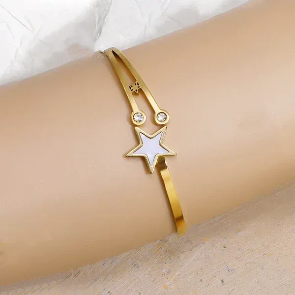 White_Star_Bangle_Bracelet