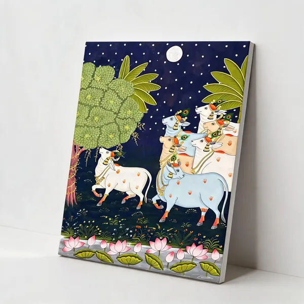 Traditional_Indian_Cow_Motif_Decorative_Wall_Art__Canvas_Roll