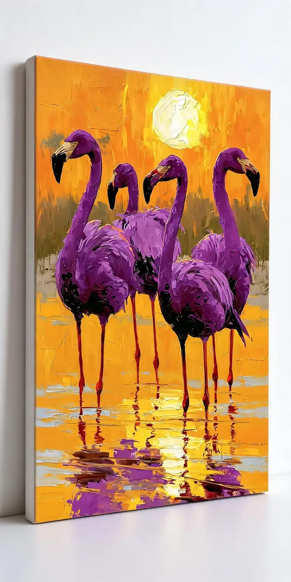 Flamingo_Sunset_Artistic_Wall_Art__Canvas_Roll