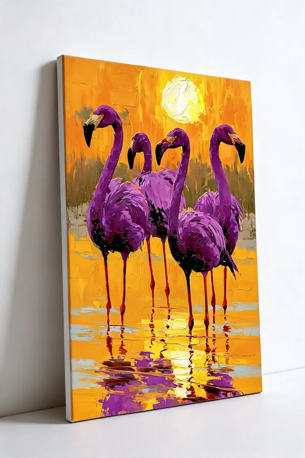 Flamingo_Sunset_Artistic_Wall_Art__Canvas_Roll