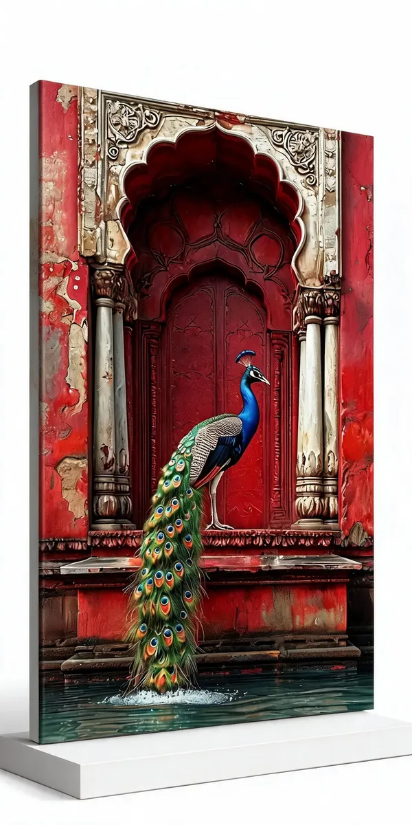 Traditional_Peacock_Motif_Wall_Art__Canvas_Roll