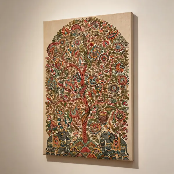 Kalamkari_Tree_Of_Life_Elephant_Wall_Hanging__Canvas_Roll