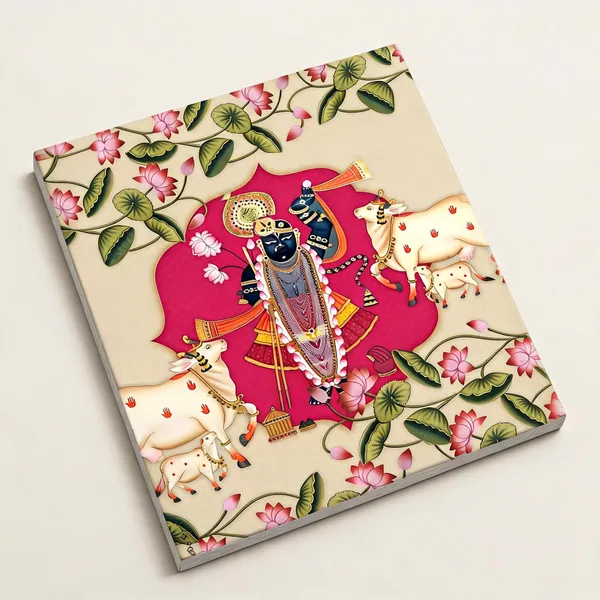 Devotional_Krishna_Floral_Print_Bedsheet__Canvas_Roll