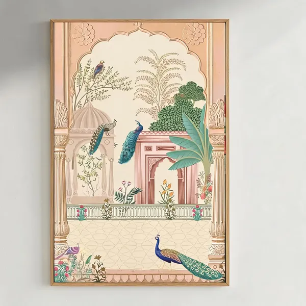 Beautiful_Mughal_Painting_400_Gsm_Gallery_Wrapped_Canvas_On_Premium_1_5x1_5_Inch_Pine_Wood_Frame_Gallery_Wrapped_Ready_To_Hang