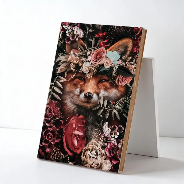 Artful_Animal_With_Floral_Pattern_400_Gsm_Gallery_Wrapped_Canvas_On_Premium_1_5x1_5_Inch_Pine_Wood_Frame_Gallery_Wrapped_Ready_To_Hang