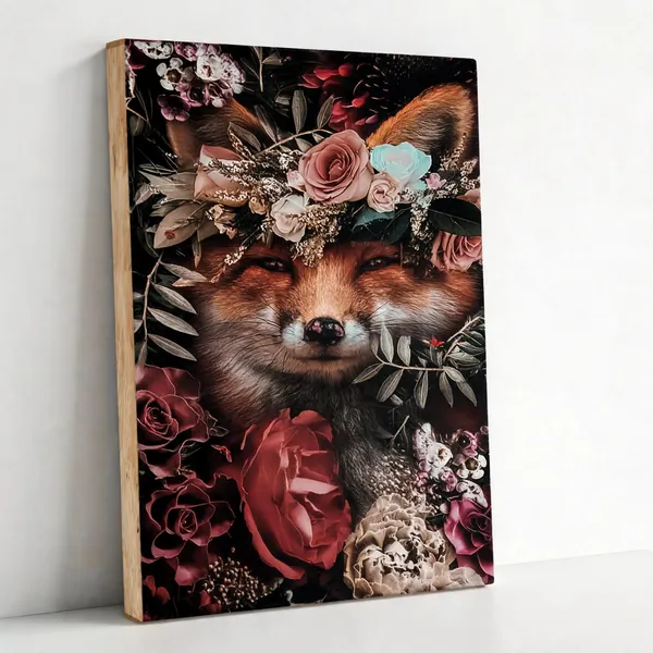 Artful_Animal_With_Floral_Pattern_400_Gsm_Gallery_Wrapped_Canvas_On_Premium_1_5x1_5_Inch_Pine_Wood_Frame_Gallery_Wrapped_Ready_To_Hang