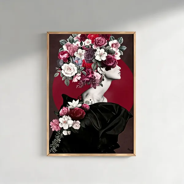 Beautiful_Lady_With_Flowers_On_Head_400_Gsm_Gallery_Wrapped_Canvas_On_Premium_1_5x1_5_Inch_Pine_Wood_Frame_Gallery_Wrapped_Ready_To_Hang