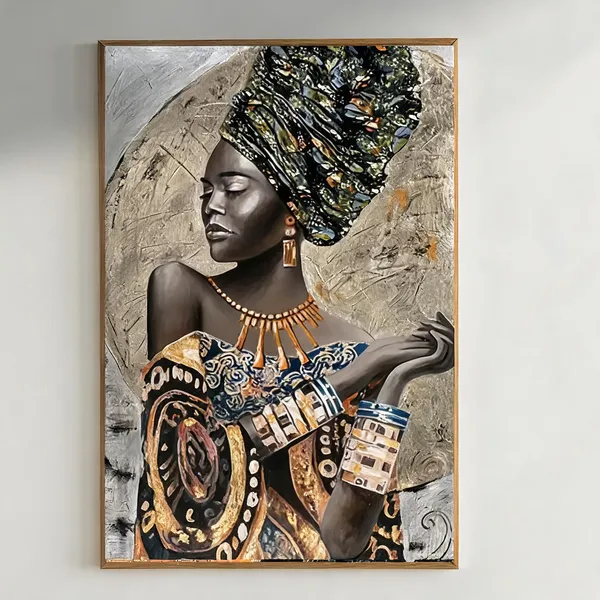 Beautiful_African_Woman_Painting_400_Gsm_Gallery_Wrapped_Canvas_On_Premium_1_5x1_5_Inch_Pine_Wood_Frame_Gallery_Wrapped_Ready_To_Hang