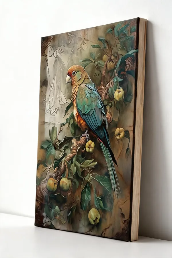 Beautiful_Parrot_Art_Work_400_Gsm_Gallery_Wrapped_Canvas_On_Premium_1_5x1_5_Inch_Pine_Wood_Frame_Gallery_Wrapped_Ready_To_Hang