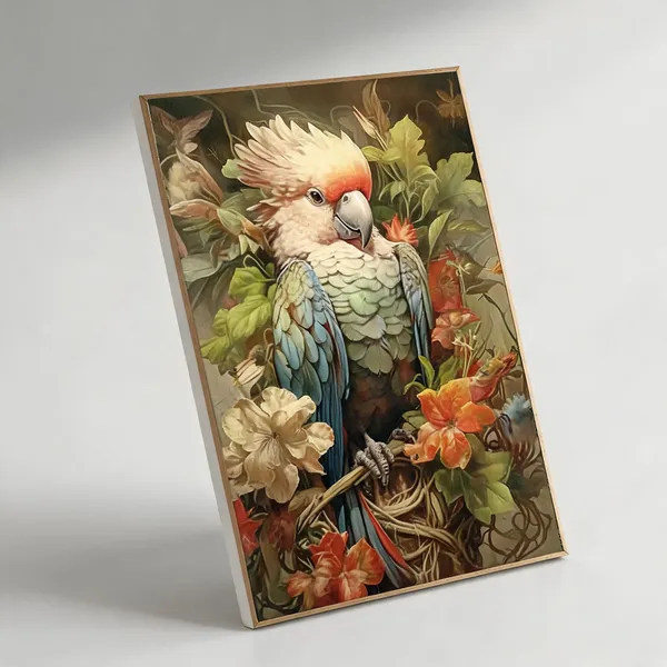 Artful_Parrot_Painting_400_Gsm_Gallery_Wrapped_Canvas_On_Premium_1_5x1_5_Inch_Pine_Wood_Frame_Gallery_Wrapped_Ready_To_Hang